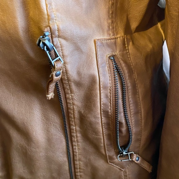 Max Studio Faux Leather Jacket - Size L - Picture 4 of 10